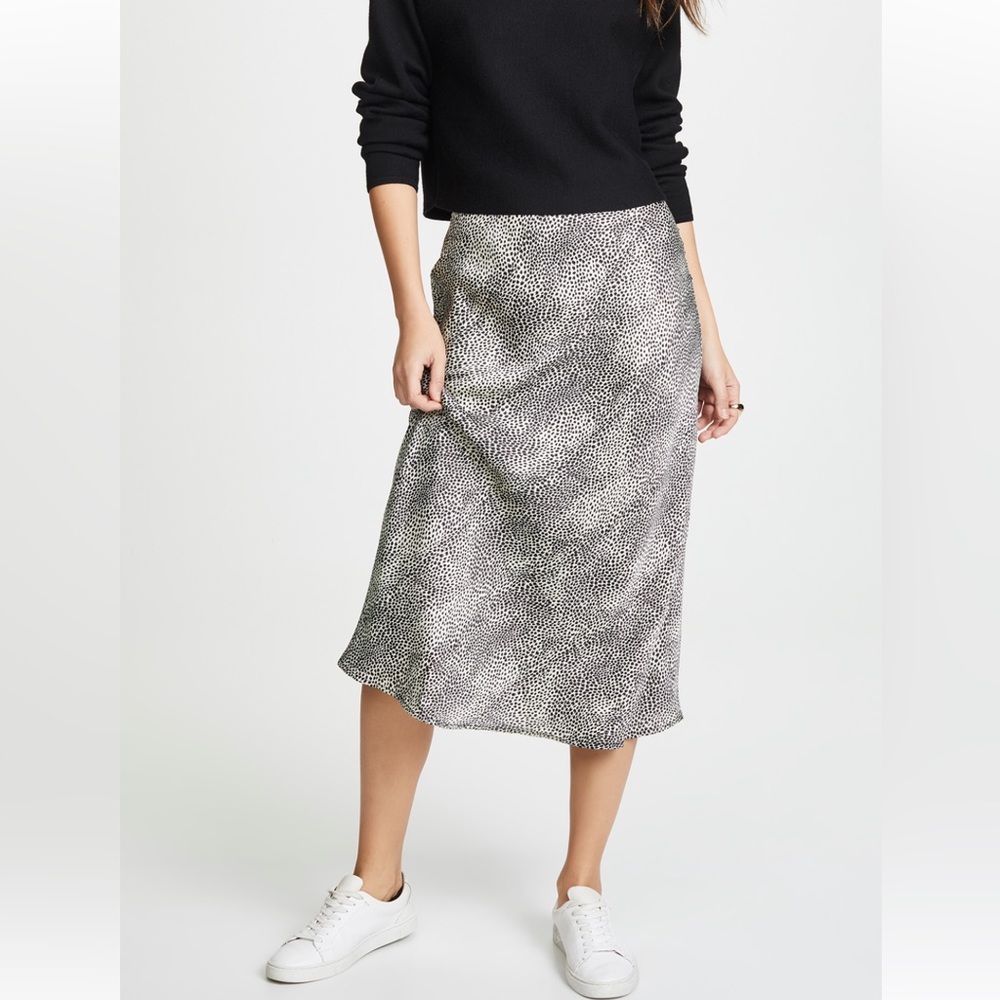 re:named Leopard Midi Skirt